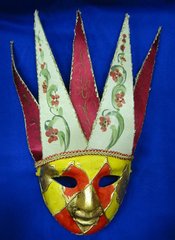 Маска карнавальная Венецианская папье-маше (44,5см), K329041 - фото товара