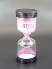 Песочные часы "Круг" стекло + пластик 60 минут Розовый песок, K89290189O1137476257 - фото товара