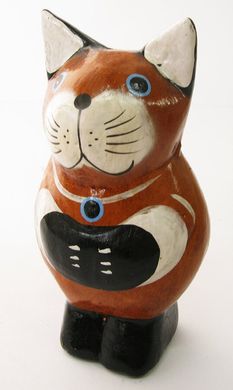 Фигурка деревянная "Кот" (C 147) (10 см) (Индонезия), K319045 - фото товара