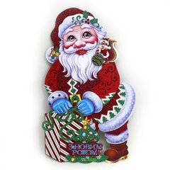 Плакат "Дед Мороз с мешком" 35см, укр.надпись, K2742600OO9830 - фото товара