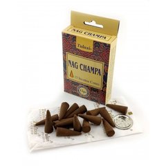 Nag Champa Premium Incense Cones (Наг Чампа) (Tulasi) Конуси, K334383 - фото товару