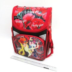 Рюкзак коробка "Pretty girl" 13,5" 34*26*14,5 см, 3 відд., ортоп., светоотраж., K2735846OO1810JO - фото товару