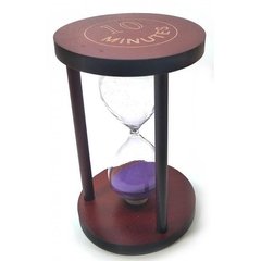Часы песочные 10 мин фиолетовый песок(14,5х9х9 см), K332071B - фото товара