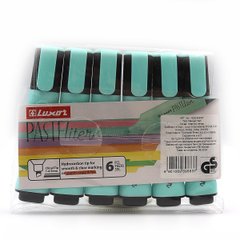 Текстовиделітелі пастель. "Luxor" "Textliter" 1-4,5mm голуб. PVC, K2744061OO4025P - фото товару