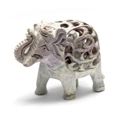 Слон з мильного каменю різьблений (10,5х12, х6 см), K326613 - фото товару