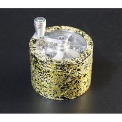 Гріндер алюмінієвий магнітний 4 частини GR-110 6*6*4,5 см. Жовті бризки, K89010051O1807715492 - фото товару