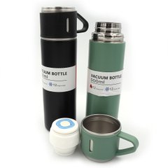 Бутылка-термос для воды "Классик" с крышкой-кружкой 500ml, двойн. стен.mix 1шт/этик, K2753803OO889BWK - фото товара