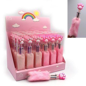 Ручка дитяча 6 кольорів "Sweet" хутро, інд уп, 24/етик, K2744232OO2279_6DSCN - фото товару