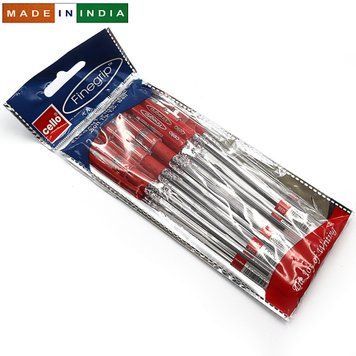 Ручка Cello Original "Finegrip" черв. 0,7 мм 5PC/OPP, K2742198OOFineSKU-RD - фото товару