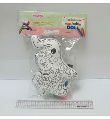 Игра-творчество Раскрась игрушку "Слон" +стирающиеся маркеры, K2723279OO10485 - фото товара