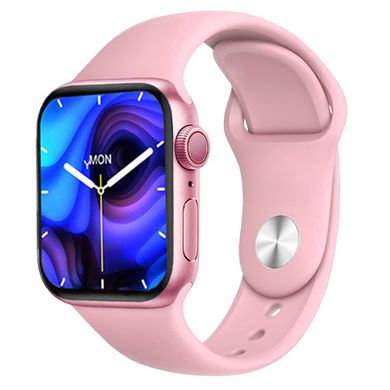 Smart Watch AK99, 44 mm Aluminium, голосовий виклик, pink, 8801 - фото товару