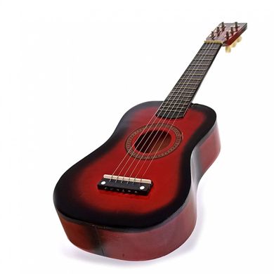 Гитара деревянная красная (57,5х19,5х6,5 см), K334159B - фото товара