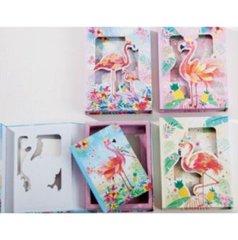 Блокнот у коробці на замочку "Flamingo" 20,6*16*3 см mix4,1 шт./етика, K2753754OO36922CB - фото товару