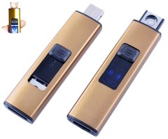 USB запальничка Україна №HL-144 Gold, №HL-144 Gold - фото товару