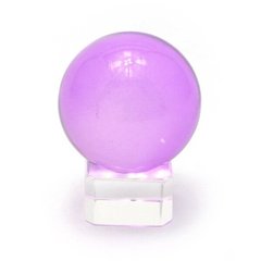 Куля кришталева на підставці фіолетова (4 см), K328849 - фото товару