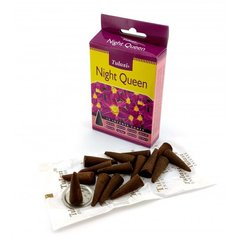 Night Queen Incense Cones (Нічна Королева) (Tulasi) Конуси, K334420 - фото товару
