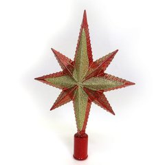 Елочное украшение верх. красн. "Рождественская звезда" 23см, K2741760OO1160DSCN - фото товара