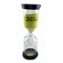 Часы песочные 30 мин желтый песок (13,5х4,5х4,5 см), K332237E - фото товара