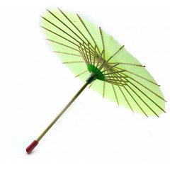 Парасолька бамбук з папером зелена (d-30 см h-23 см), K332748D - фото товару