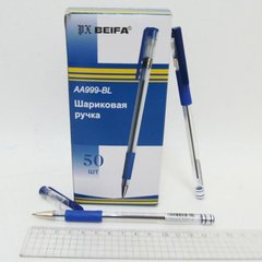 Ручка кулькова BEIFA сін [з гум.], K2706543OO999AA-blu - фото товару