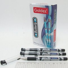 Ручка масляна Goldex Butterfly #1271 Індія Black 0,7 мм з грипом, K2730540OO1271-bk - фото товару
