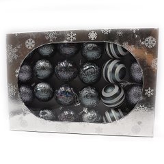 Набор подарочных шаров "New year" D6см, коробка 24шт, 1шт/этик., K2747406OO29LE - фото товара
