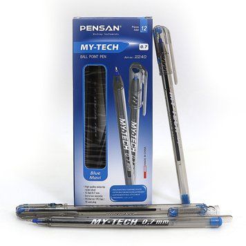 Ручка кулькова синя 0,7 мм MY TECH, K2729513OO2240-BL - фото товару