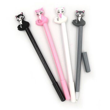 Ручка детская с игрушкой "Kitty" гелевая, синяя, mix, 12шт/этик., K2754368OO2364GP - фото товара