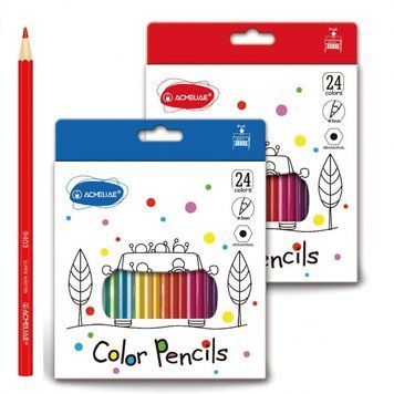 Набір олівців "Acmeliae" 24цв., Шестігр.корп., 3 мм, видвіжн.ящ, 1шт/етик., K2740475OO9403-24 - фото товару
