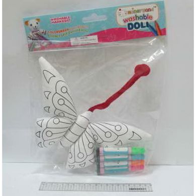 Игра-творчество Раскрась игрушку "Бабочка" +стирающиеся маркеры, K2723280OO10488 - фото товара
