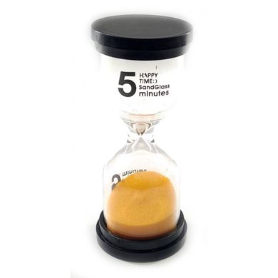 Часы песочные 5 мин оранжевый песок (11х4,5х4,5 см), K332240A - фото товара
