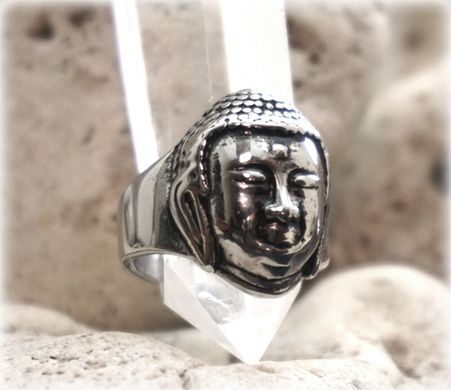 Перстень "Boho" нержавеющая сталь размер 20 - 22 Будда лицо, K89080004O838132805 - фото товара