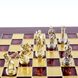 S15RED шахи "Manopoulos", "Лучники", латунь, у дерев'яному футлярі, червоні, 28х28см, 3,2 кг