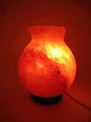 Соляна лампа (SL-32) "Ваза" (d-12,h-17 см)(8 шт ящ.)(Гімалайська сіль), K325676 - фото товару