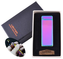 Електроімпульсна запальничка в подарунковій упаковці (Подвійна блискавка, USB) №HL-31-1, №HL-31-1 - фото товару
