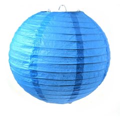 Фонарь бумажный голубой (d-20 см), K327813J - фото товара