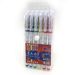 Набір гель ручок "J. Otten" білий корп, неон, 6шт, 6кол, PVC, 1шт/етик., K2708179OO777-6EA - фото товару