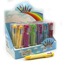 Ручка дитяча 6 кольорів в інд. уп-ке "Паєтки" 24/етик, mix, K2744229OO0560_DSCN - фото товару