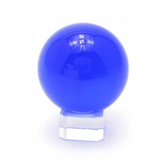 Куля кришталева на підставці синя (5 см), K328847 - фото товару