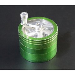 Гріндер алюмінієвий магнітний 4 частини GR-110 6*6*4,5 см Зелений, K89010051O1807715493 - фото товару