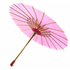 Зонт бамбук с бумагой малиновый (d-30 см h-23 см), K332748B - фото товара
