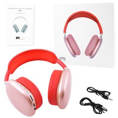Бездротові навушники Apl Air Max P9, pink metallic, SL8170 - фото товару