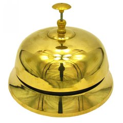 Дзвіночок портьє бронзовий (Ø-17,5см., H-13см.), K318066 - фото товару