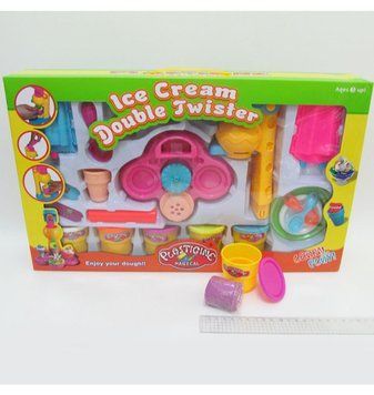 Тісто д/ліплення "Plasticine magical" "Ice cream" 5цв * 50g, набір з формочками і інструмент., K2731257OO7758 - фото товару