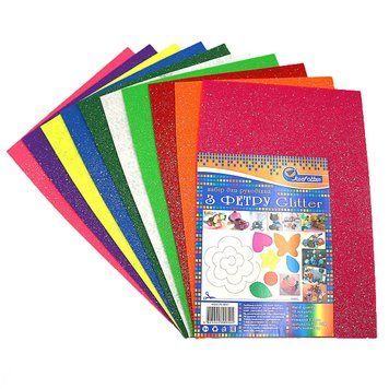 Фетр HARD 170GSM 1,2 мм Glitter 10PC/OPP A4, 1 шт/етик., K2748904OO170HQGMIX1 - фото товару