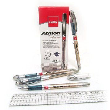 Ручка масляна "CL" "Athlon" 0,7 мм, синя, без/етик., K2735058OO1166CL - фото товару
