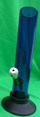 Бонг акрил (25 см) прямий синій, G25-3 - фото товару