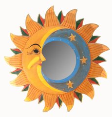 Дзеркало мозаїчне "Місяць і Сонце" (d-40 см), K329669 - фото товару