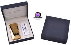 Электроимпульсная зажигалка в подарочной коробке Lighter (USB) №5007 Gold, №5007 Gold - фото товара