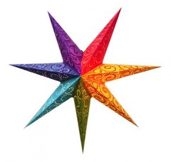 Светильник Звезда картонная 7 лучей Rainbow, K89050072O1137471893 - фото товара